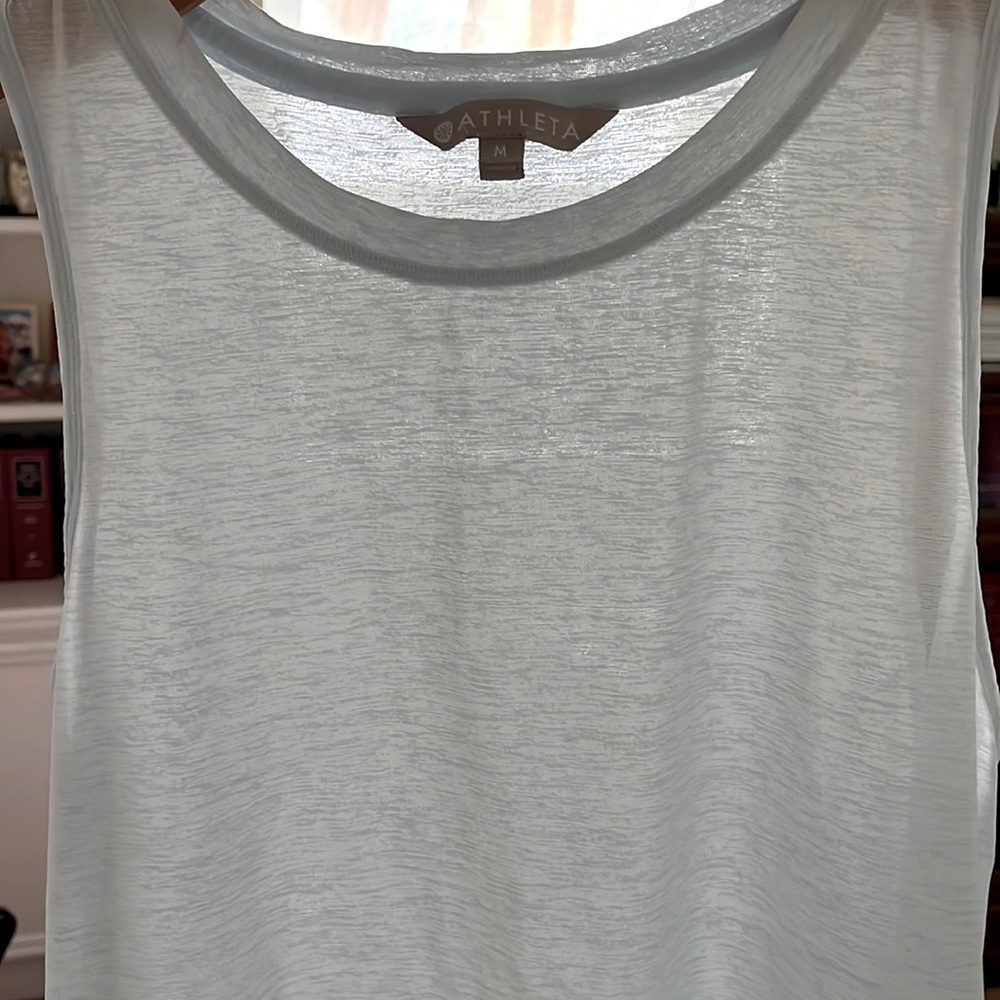 Athleta cropped burnout muscle tee, sz. Medium - Picture 5 of 5